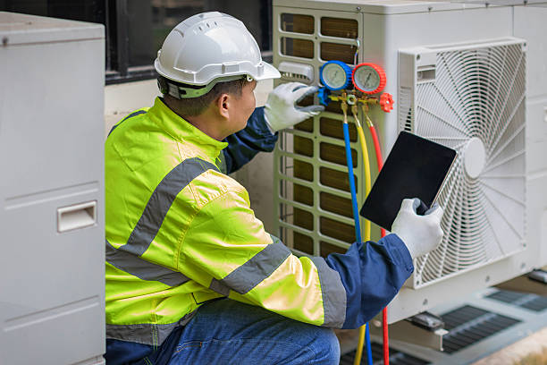 Professional Air Duct Cleaning technician working in Forestport, NY